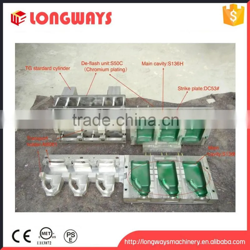 Jerry can blow mould with lever line