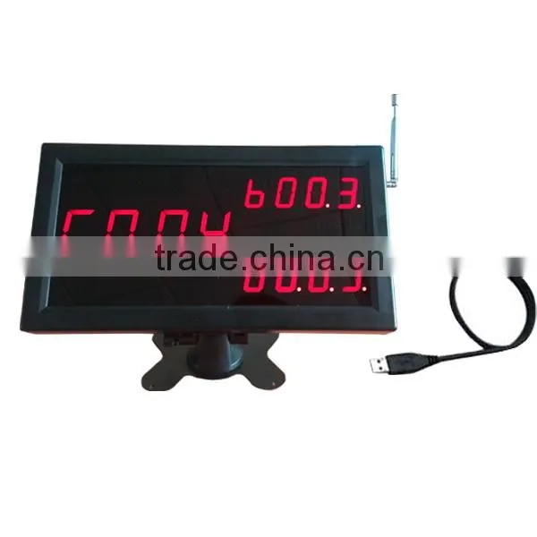 Ticket Queue Management by computer software + keyboard CE certification led number call system Restaurant Waiter Call System