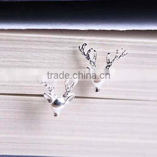 Silver color elk earring stup/ fashion christmas earring jewelry for gift E2020
