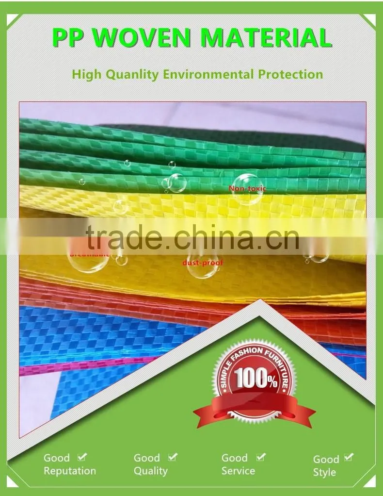 PP woven fabric with lamination shopping bag ,with cover ,webbing PP handle ,with CMYK printing