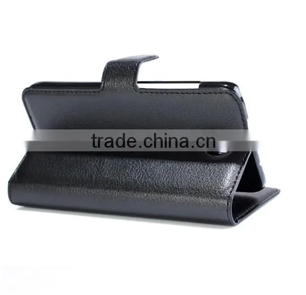 Luxury leather wallet case wholesale case cover for alcatel one touch pop c7