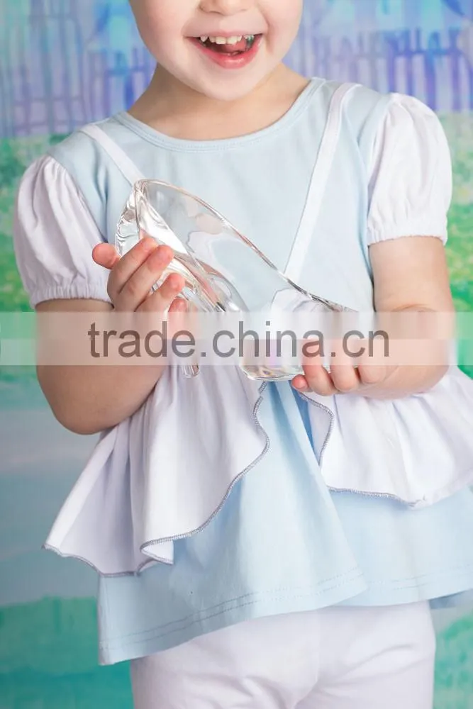 Unique Fun kids girls t shirt flutter sleeves t shirt kids wholesale