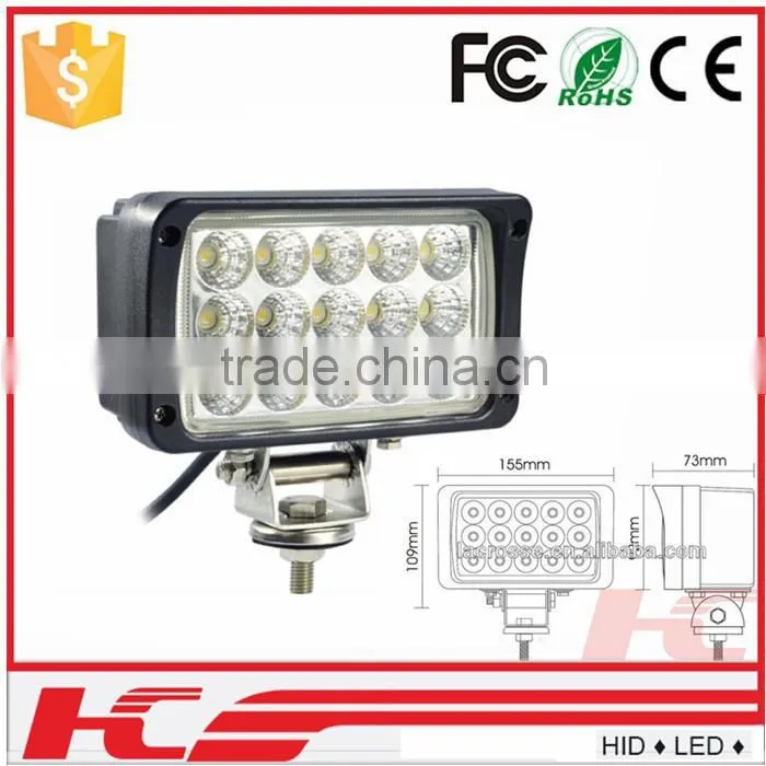 LED work lamp for truck 12V 24V 48W Crystal led auto led work light