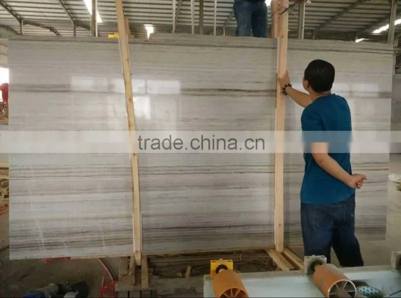 Crystal Wood White Marble Big Slabs