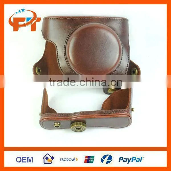 Pu Leather camera case for Panasonic GF6 X14-42mm & 20mm lens camera