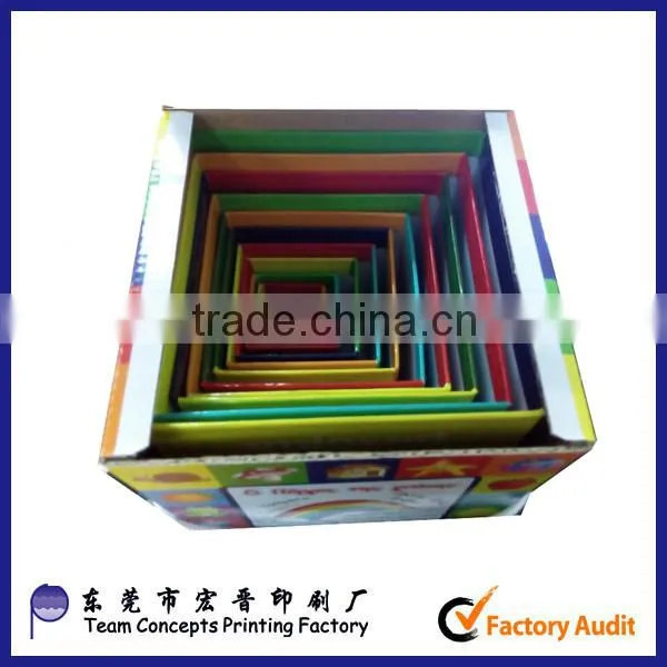 decorative diy educational toy cardboard paper block for kids