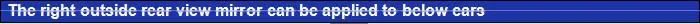 Truck parts T250010J-B0101 BF3 right outside rear view mirror assembly