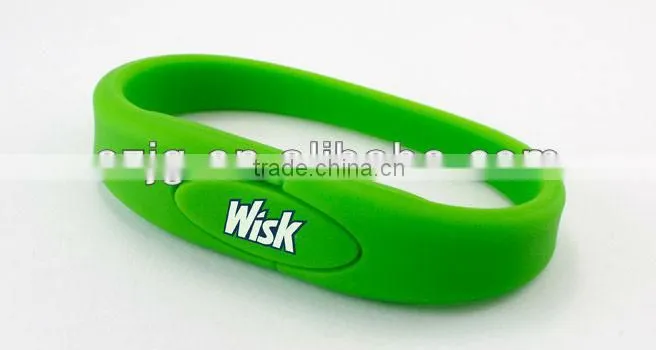 Wristband USB Flash Drive with Free Logo