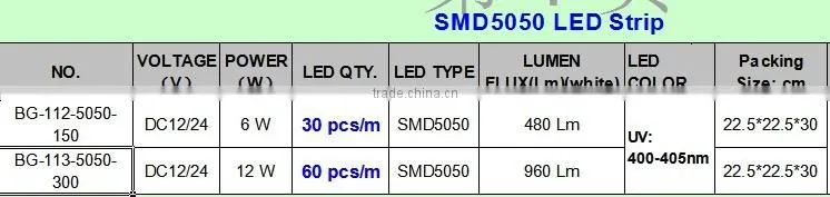 UV LED strip 15 inches Self-adhesive for PC Computer case PC case Light SMD5050 UV Ultraviolet LED light