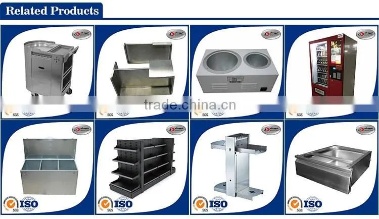 custom made commercial kitchen use stainless steel metal cabinet