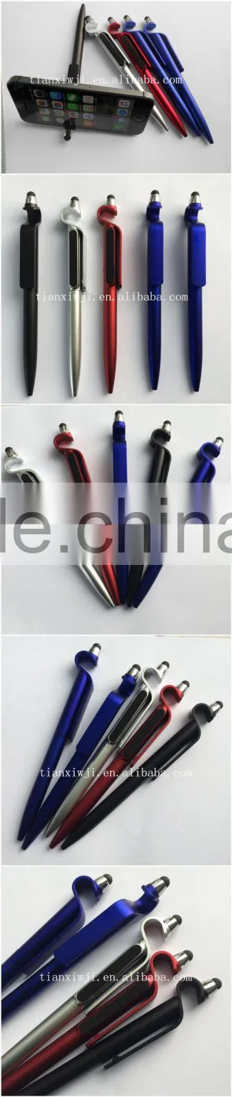 New novelty promotional stylus touch pen with phone holder