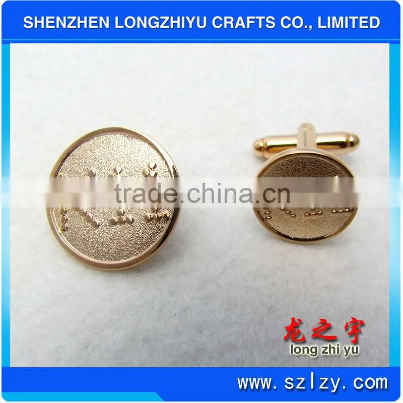 Fashion Black Croco Leather Cufflink Box with custom gold foil logo