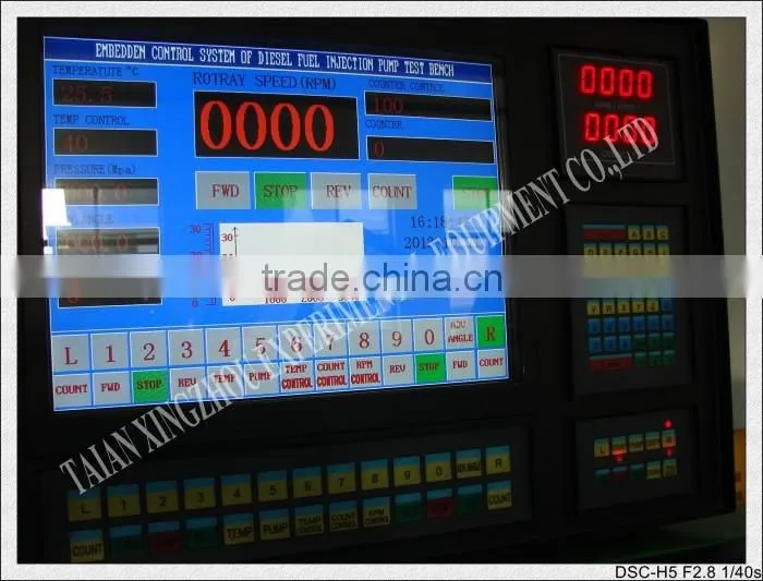 diesel fuel injection pump test bench single phase 220v 7.5kw