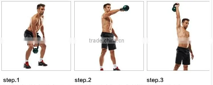 Vinyl Coated colorful cement kettlebell with cheap price from china