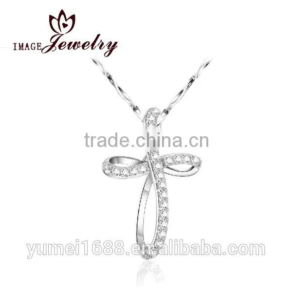 High quality silver cross pendant wholesale, Fashion jewellery 925 sterling silver pendant professional manufacturer