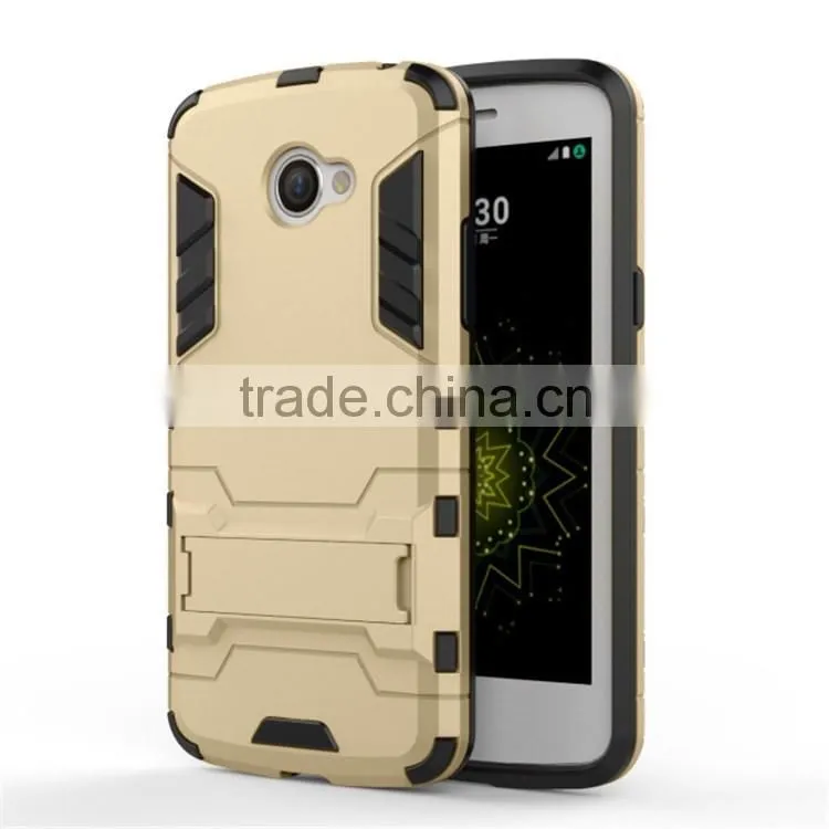 2 in 1 Kickstand Hybrid Armor Iron Man Cell Phone Case For LG K5