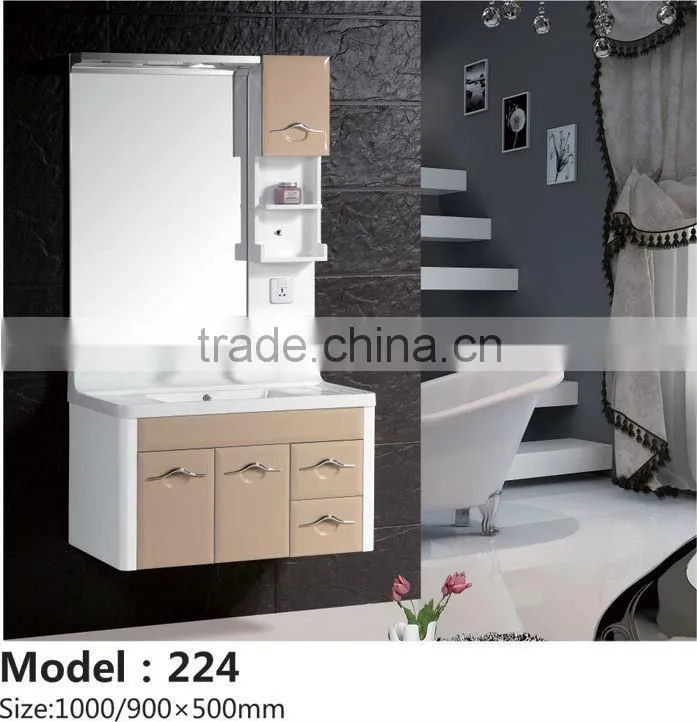 modern new design small hanging pvc bathroom cabinet