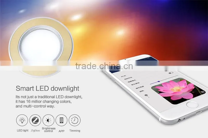 LINGAN Zigbee control tunable white LED remote control zigbee ceiling downlight