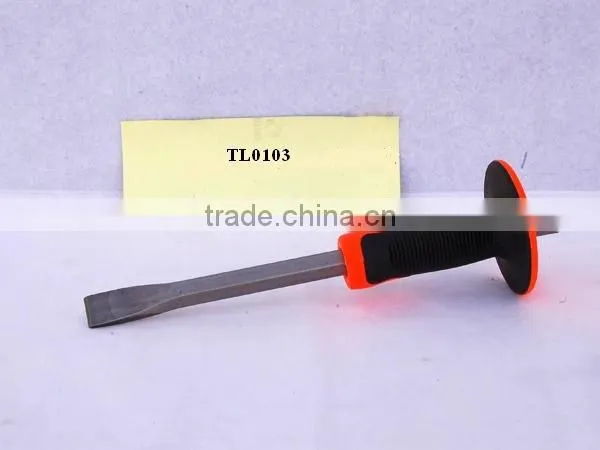 flat cold chisel with rubber grip