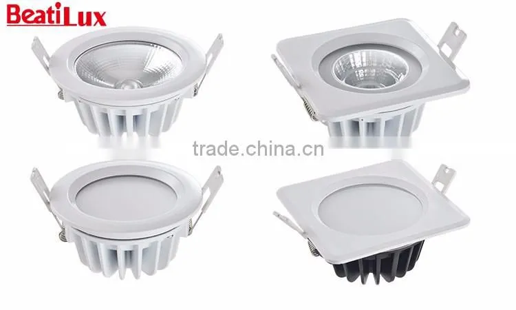 Recessed Round White CRI 80 IP65 CE SAA COB LED Downlight