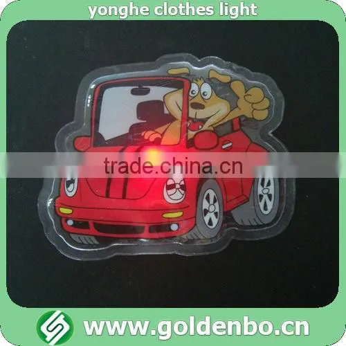 Flashing cartoon clothing PVC LED light