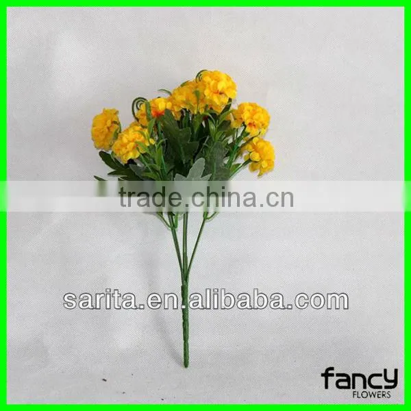 artificial yellow fake lilac flowers