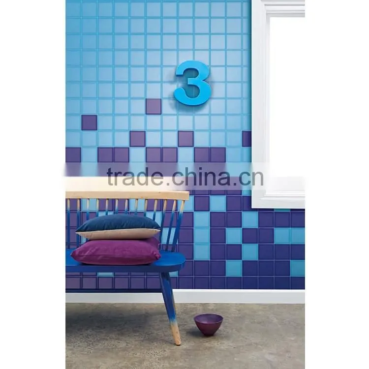 15x15 purple foshan glossy wall tile, bathroom square ceramic tiles