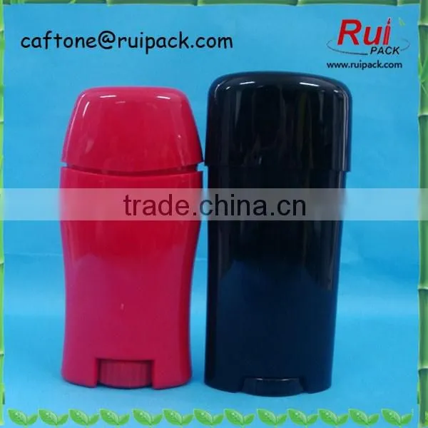 50g, 70g , 90g empty roll on cream container, PP deodorant container, black deodorant stick container