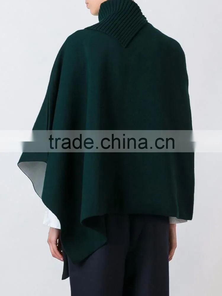 Cheap fashion Ladies asymmetric knitted woman sweater