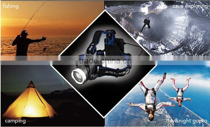 Rechargeable LED Headlamp Flashlight hidden flashlight camera