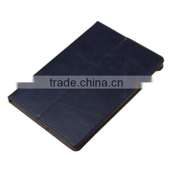PU leather stand auto sleep smart cover folio case for apple iPad Air 2, for ipad 6 leather case