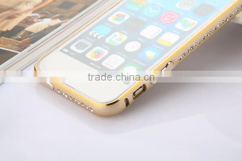 For iphone casings cell phone metal case for iphone 6 plus mobile diamond phone cover for iphone cases