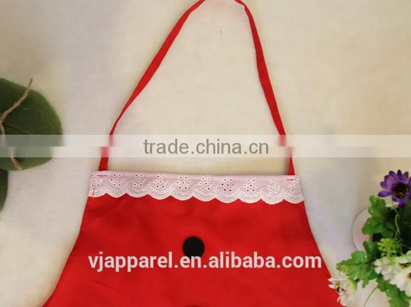 2015 new design Christmas cotton apron Christmas apron