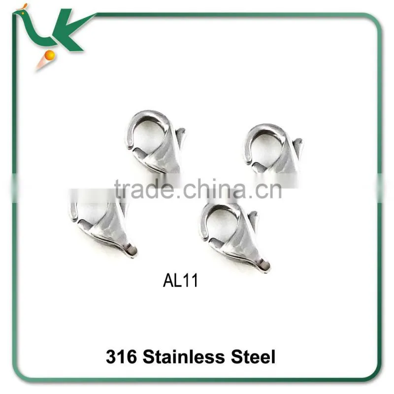 Wholesale 316 Stainless steel Lobster clasps