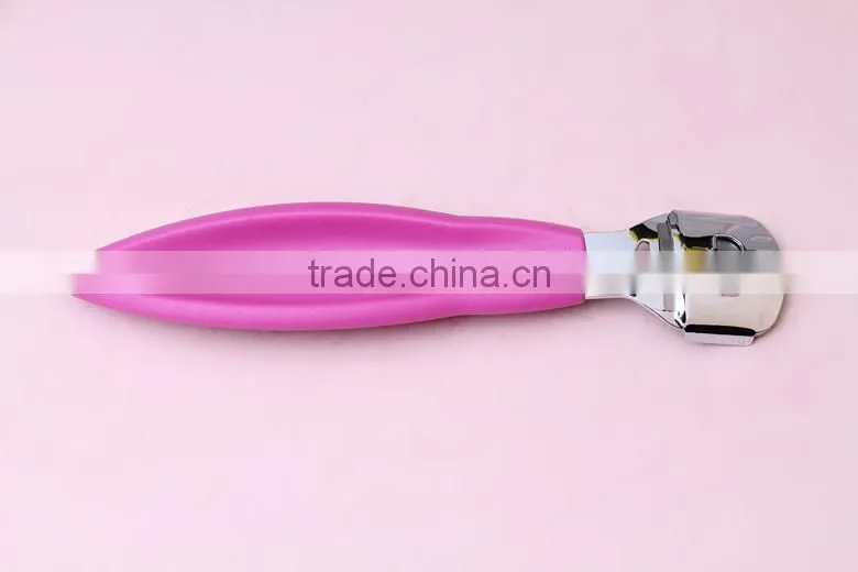 2015 purple red color whosale plastic and steel material pedicure nail manicure set
