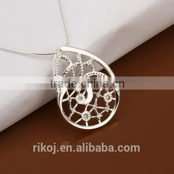 2015 hot Latest design luxurious 925 silver shourouk necklace