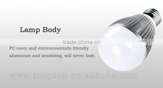 high output lumen 5W led light bulb e27 with CE&ROHS