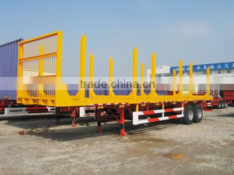 Wood Logging Trailer In Truck Semi Trailer/Wood Transportation Semi Trailer