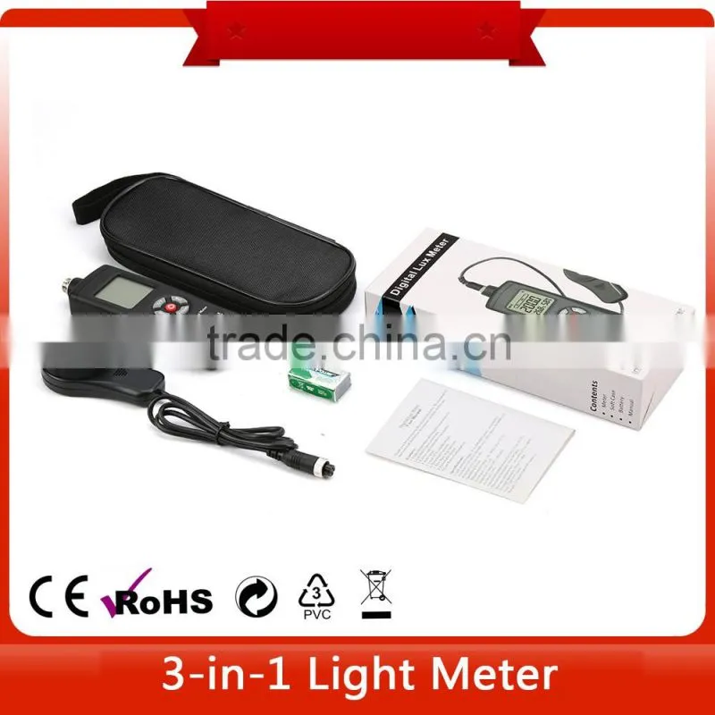High quality temperature humidity 0~200,000 lux meter LED TL-601