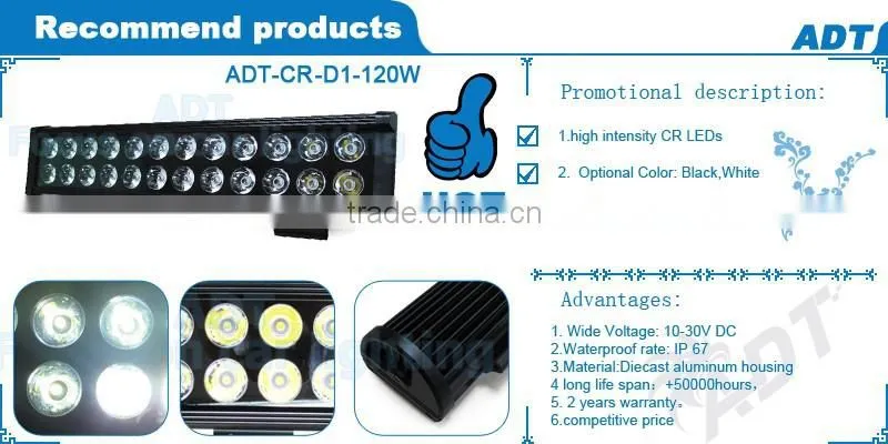 20inch 120W Led Work light Flood Spot bar Truck Jeep Atv Offroad Driving Lamp