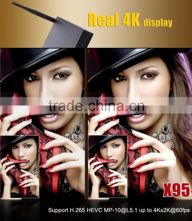 Metal Case Quad Core Android 5.1 OS 2G/8G X95 Amlogic S905 TV Box