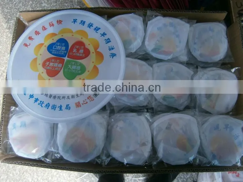 Custom foldable ceiling fan nylon folding fan with pouch for promotion foldable ceiling fan