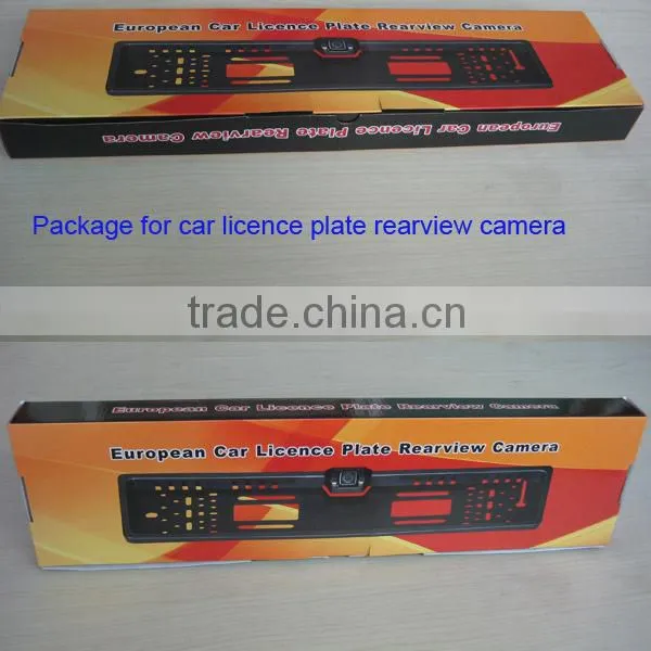 European car license plate frame rearview camera with parking sensor