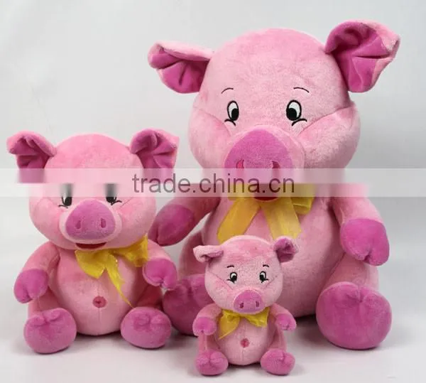 Luckiplus Hot Sale First Class Adorable Pink Pig Family Safe Technology Toy For Kids