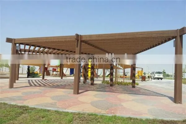 recycled backyard outside hollow composite wood decking wpc decking retractable pergola
