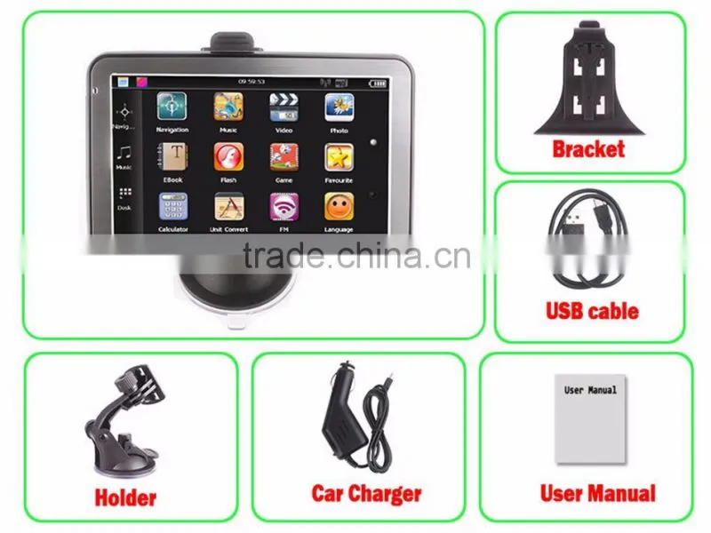 OEM Manufacturer 4GB WinCE 6.0 GPS Navigation for car