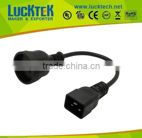 IEC 320 C20 male to Australia female extension cable for UPS PDU