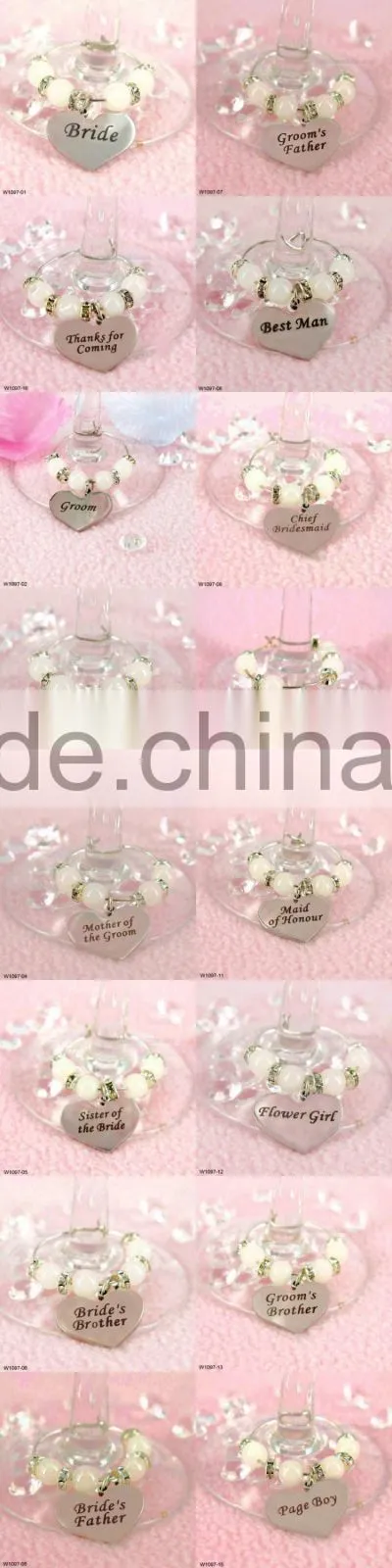 Bride Wine Charm For Wedding