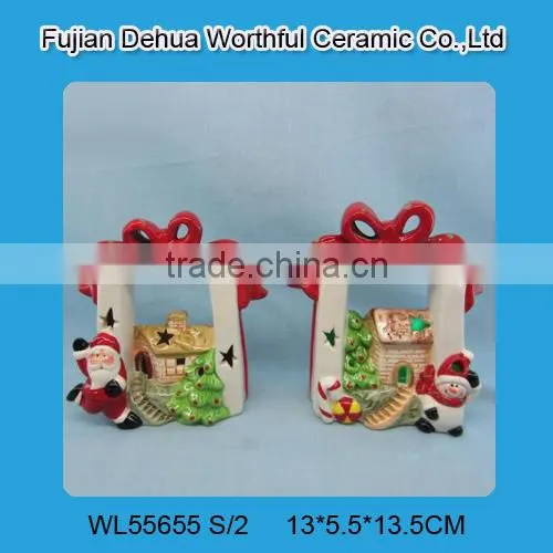High quality ceramic christmas flower pots,ceramic owl flower pots