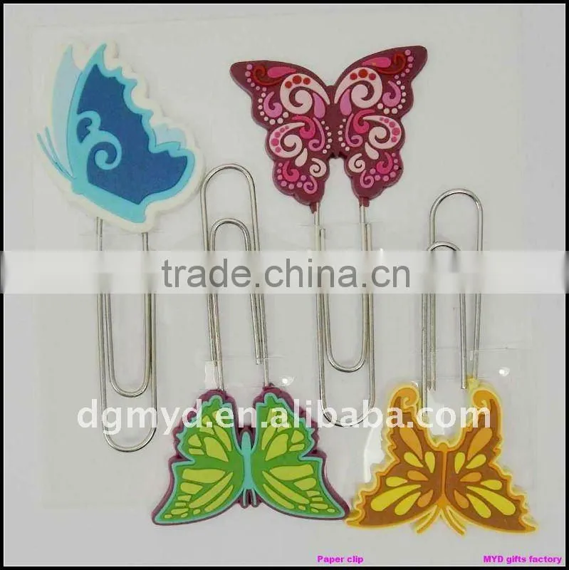 beautiful and special soft pvc paper clip